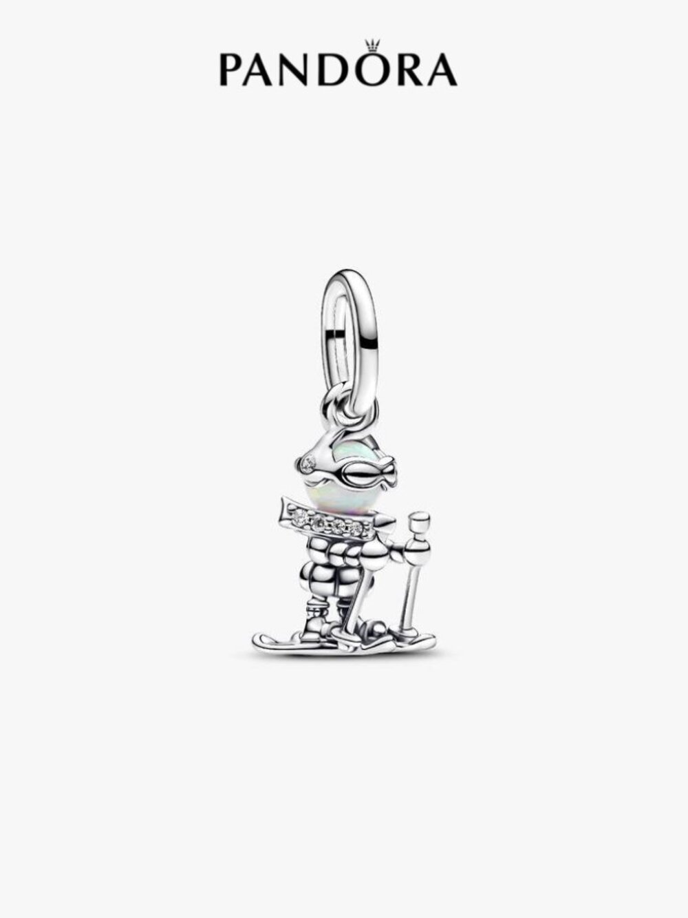 Pandora Skier Dangle Charm